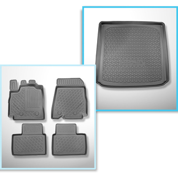 Conjunto de tapetes de bagageira e tapetes de carro feitos sob medida para Renau