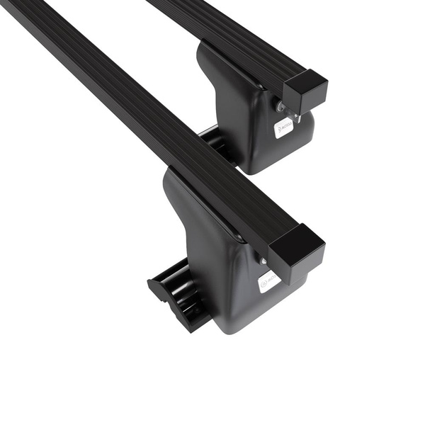 Suporte de tejadilho compatível com Volkswagen California T6 Van (2015-2021) - bagageiro preto - mala de teto - rack de barras - Perfil T - Aço