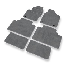 Tapetes de veludo para carros Ford Galaxy I Minivan (1995-2000) - Tapetes para carros cinza