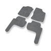 Tapetes de veludo para carros Toyota Land Cruiser J90 SUV (1996-2003) 5 portas - Tapetes para carros cinza