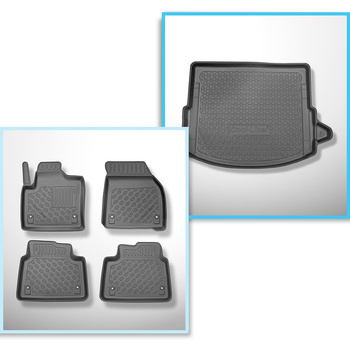 Conjunto de tapetes de bagageira e tapetes de carro feitos sob medida para Land 