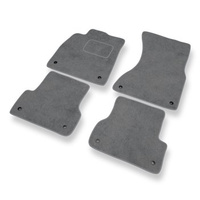 Tapetes de veludo para carros Audi A7 I 4G (2010-2017) - Tapetes para carros cinza