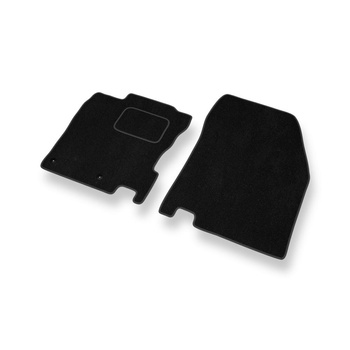 Tapetes de veludo para carros Nissan Qashqai II (2013-2021) - Tapetes para carros preta