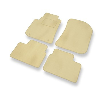 Tapetes de veludo para carros Rover 75 (1999-2005) - Tapetes para carros bege