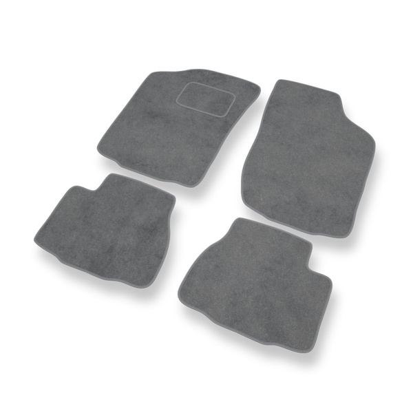 Tapetes de veludo para carros Nissan Micra II Hatchback (1992-2003) - Tapetes para carros cinza