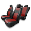 Capas de carro universais para Audi A3 8L, 8P, 8V (1996-2019) - vermelho