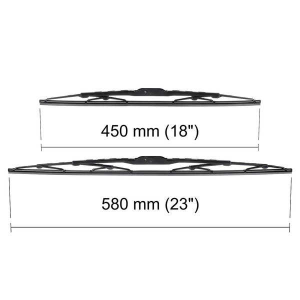 Escovas limpa-vidros para pára-brisas para Fiat Albea Sedan (01.2002-12.2012) - standard