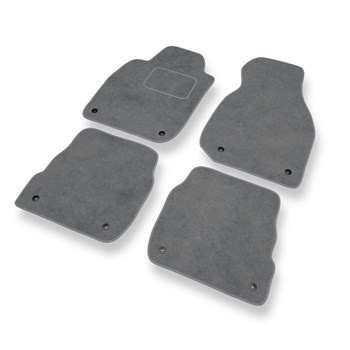 Tapetes de veludo para carros Audi A6 II C5 (1997-2004) - Tapetes para carros cinza