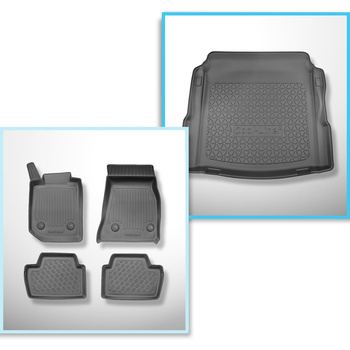 Conjunto de tapetes de bagageira e tapetes de carro feitos sob medida para BMW S