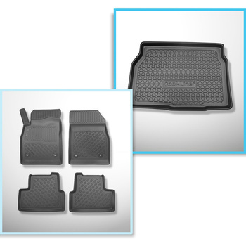 Conjunto de tapetes de bagageira e tapetes de carro feitos sob medida para Opel 