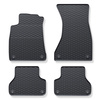 Tapetes de borracha para automóveis Audi A4 B9 Avant, Limusine (2015-2023) - preto - 4 pcs.