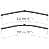 Escovas limpa-vidros para pára-brisas para Skoda Fabia II Hatchback, Combo (12.2006-12.2014) - planas