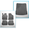 Conjunto de tapetes de bagageira e tapetes de carro feitos sob medida para Volkswagen Caddy IV Maxi Van (10.2007-10.2020) - Startline; 5 lugares; sem terceira fileira