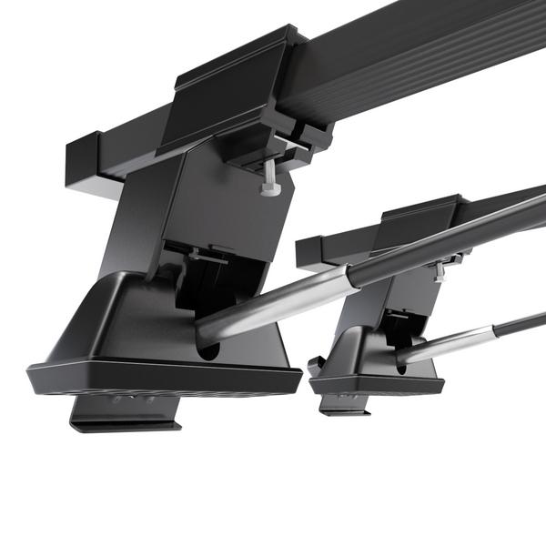 Suporte de tejadilho compatível com Citroen Xsara Hatchback (1991-2006) - bagageiro preto - mala de teto - rack de barras - sem elementos de montagem - Aço