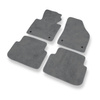 Tapetes de veludo para carros Volkswagen Touran I, II Minivan (2003-2015) - Tapetes para carros cinza