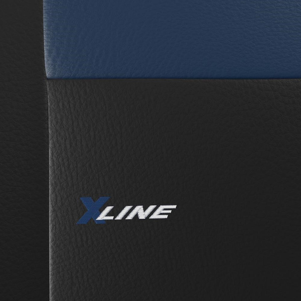 Capas de carro universais para Toyota Yaris I, II, III, IV (1999-....) - azul