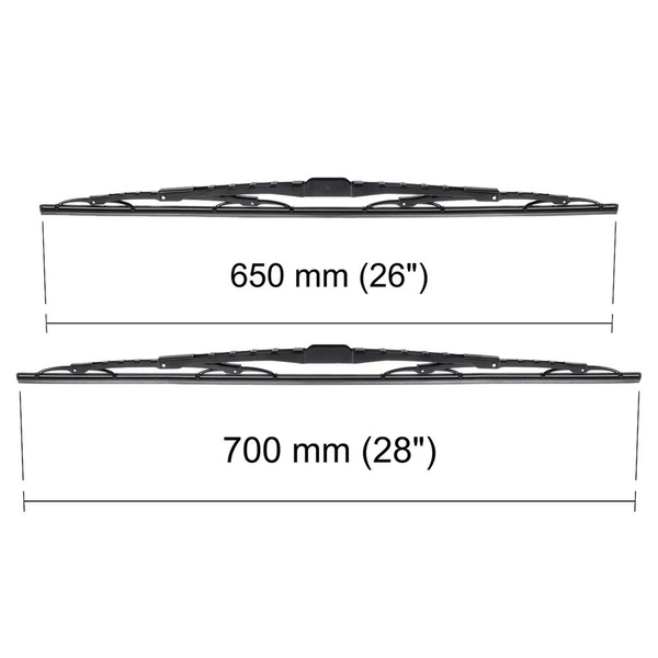 Escovas limpa-vidros para pára-brisas para Chrysler Voyager III, IV Minivan (01.1995-2008) - standard