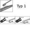 Escovas limpa-vidros para pára-brisas para DAF XF 105 Caminhão (2006-2019) - standard