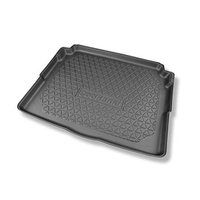 Tapete para a bagageira projetado para Peugeot 3008 II SUV (11.2016-....) - parte inferior do porta-malas com preparação sob a base móvel do porta-malas; sob / sem base móvel de porta-malas (Flex door); não para a versão híbrida