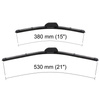 Escovas limpa-vidros para pára-brisas para Volkswagen Fox Hatchback (04.2005-12.2012) - planas