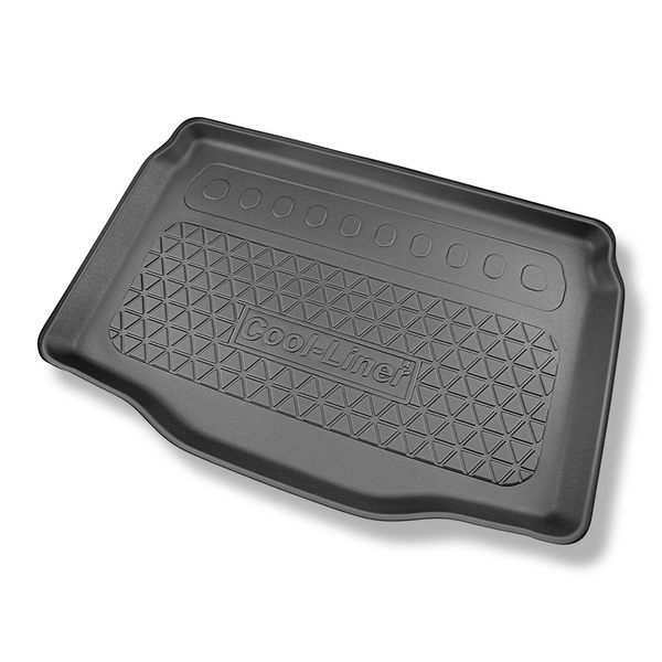 Conjunto de tapetes de bagageira e tapetes de carro feitos sob medida para Fiat 600e Hatchback (09.2023-....) - parte inferior do porta-malas; sem base móvel de porta-malas