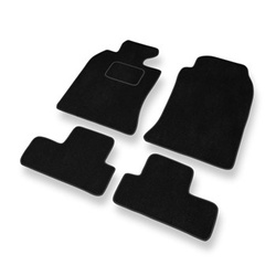 Tapetes de veludo para carros Mini Cabrio I Convertível (2004-2009) - Tapetes para carros preta