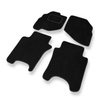Tapetes de veludo para carros Honda City IV Sedan (2002-2008) - Tapetes para carros preta