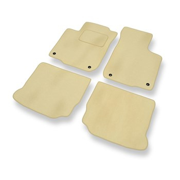 Tapetes de veludo para carros Volkswagen Golf IV (1997-2006) - Tapetes para carros bege