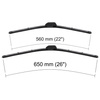 Escovas limpa-vidros para pára-brisas para Honda Civic VIII Sedan, Hatchback (09.2005-12.2011) - planas