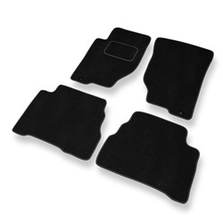 Tapetes de veludo para carros Kia Sorento I SUV (2002-2009) - Tapetes para carros preta