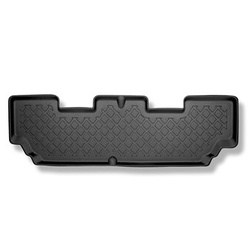 Tapetes TPE para Kia Carens IV Minivan (04.2013-08.2019) - 7 lugares; III fileira