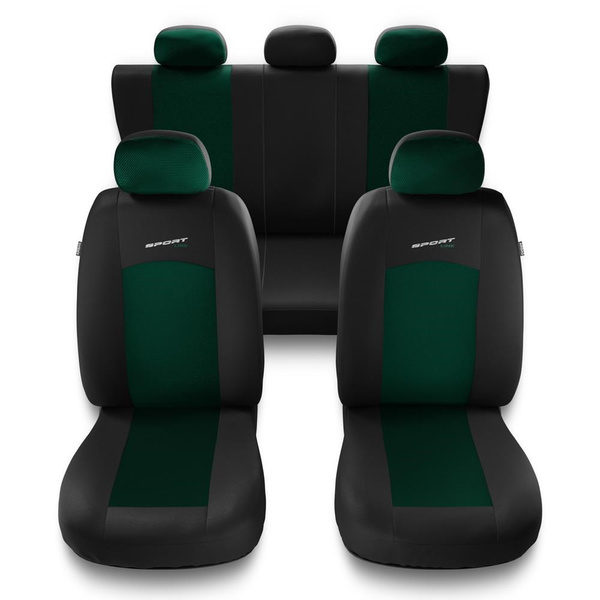 Capas de carro universais para Nissan Juke I, II (2010-....) - verde