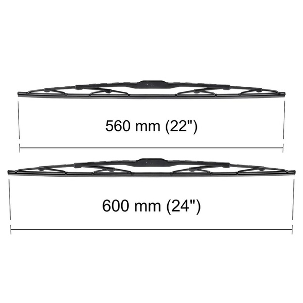 Escovas limpa-vidros para pára-brisas para Toyota Land Cruiser J100, J200 SUV (01.1998-2021) - standard