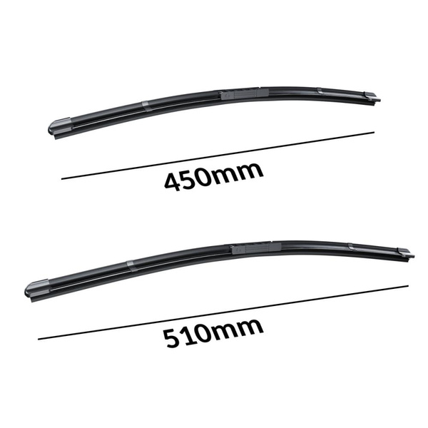 Escovas limpa-vidros para pára-brisas para Nissan Micra K11 Hatchback, Convertível (08.1992-10.2002) - planas