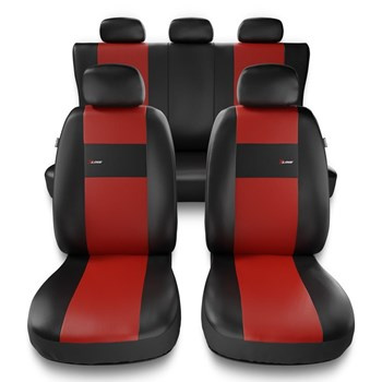 Capas de carro universais para Mitsubishi Colt III, IV, V, VI (1988-2012) - vermelho