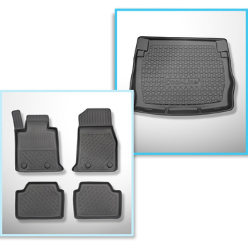 Conjunto de tapetes de bagageira e tapetes de carro feitos sob medida para BMW S