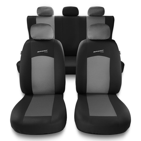 Capas de carro universais para Dacia Dokker (2012-2019) - cinza claro
