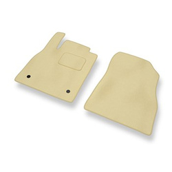 Tapetes de veludo para carros Nissan Micra V Hatchback (2017-2023) - Tapetes para carros bege