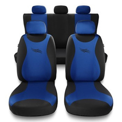 Capas de carro universais para Seat Ibiza I, II, III, IV, V (1984-2019) - azul