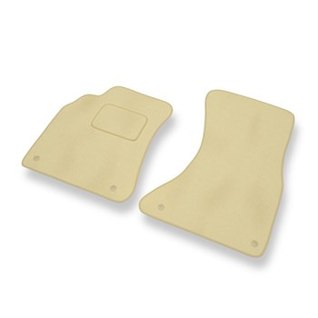 Tapetes de veludo para carros Audi A4 IV B8 (2008-2015) - Tapetes para carros bege