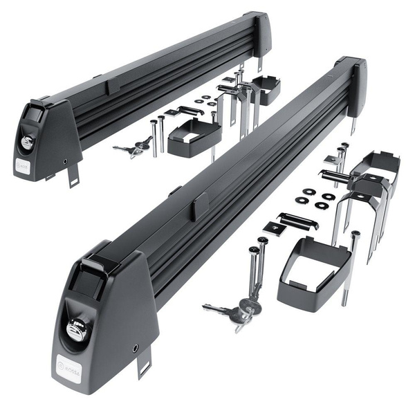 Porta-esquis de tejadilho - Ski rack M-7705 - preto - para 5 pares de esquis ou 4 pranchas de snowboard