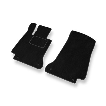 Tapetes de veludo para carros Mercedes-Benz Classe C W205 (2013-2021) - Tapetes para carros preta