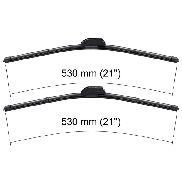 Escovas limpa-vidros para pára-brisas para Volvo 850 Combo, Sedan (09.1991-07.1998) - planas