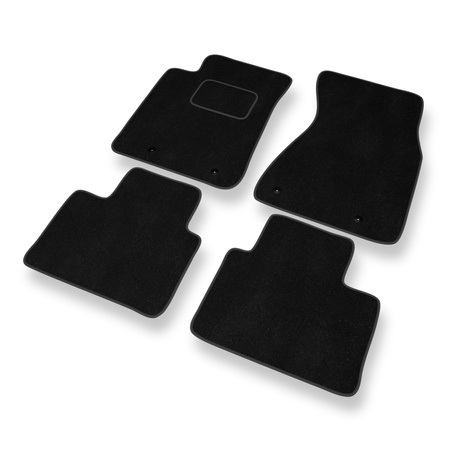 Tapetes de veludo para carros Audi A8 I D2 (1994-2002) - Tapetes para carros preta