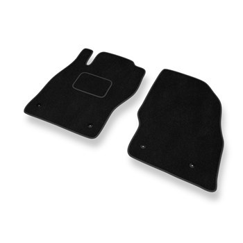 Tapetes de veludo para carros Opel Adam (2013-2019) - Tapetes para carros preta