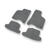 Tapetes de veludo para carros Volkswagen Lupo I (1998-2005) - Tapetes para carros cinza