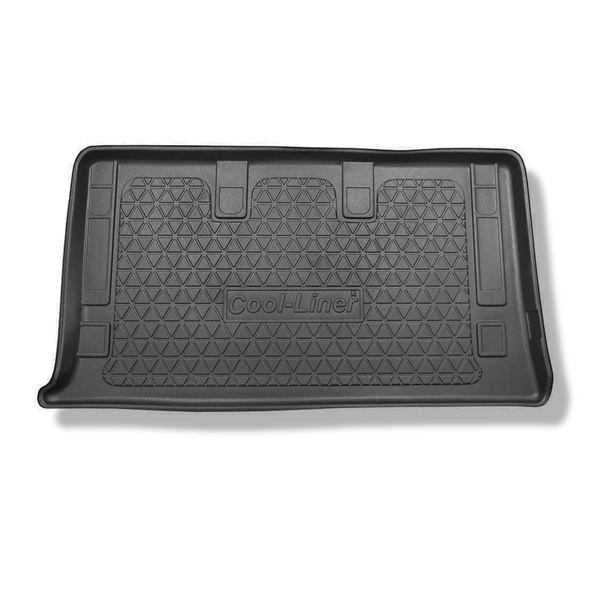 Tapete para a bagageira projetado para Mercedes-Benz Vito W639 Van (08.2003-09.2014) - versão longa (distância entre eixos 3.200 mm; comprimento do carro 5.008 mm); para a terceira fileira de assentos