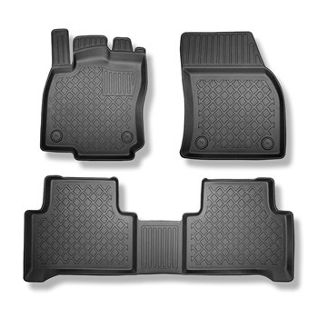 Tapetes TPE para Volkswagen Touran II Minivan (09.2015-....) - 5 ou 7 lugares; sem terceira fileira