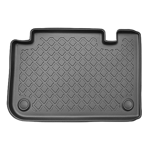 Conjunto de tapetes de bagageira e tapetes de carro feitos sob medida para Tesla Model S Facelift II Coupé (01.2021-....) - porta-malas traseiro