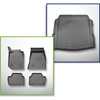 Conjunto de tapetes de bagageira e tapetes de carro feitos sob medida para BMW Série 2 G42, G87 Coupé (01.2022-....)